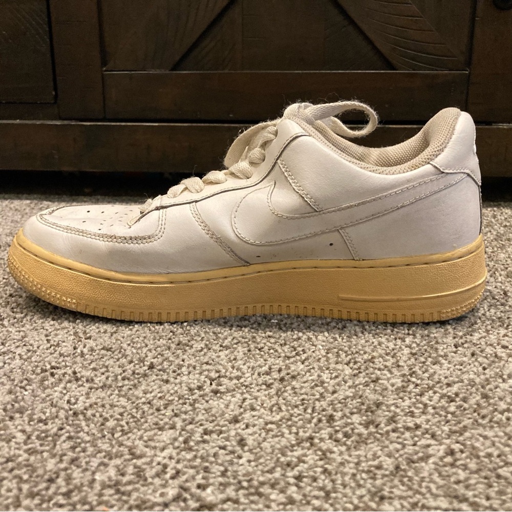 VTG Nike Air Force 1 Low GS White  - 314192-113 Kid Size 7Y; Women 8.5; 2006 - Picture 4 of 11
